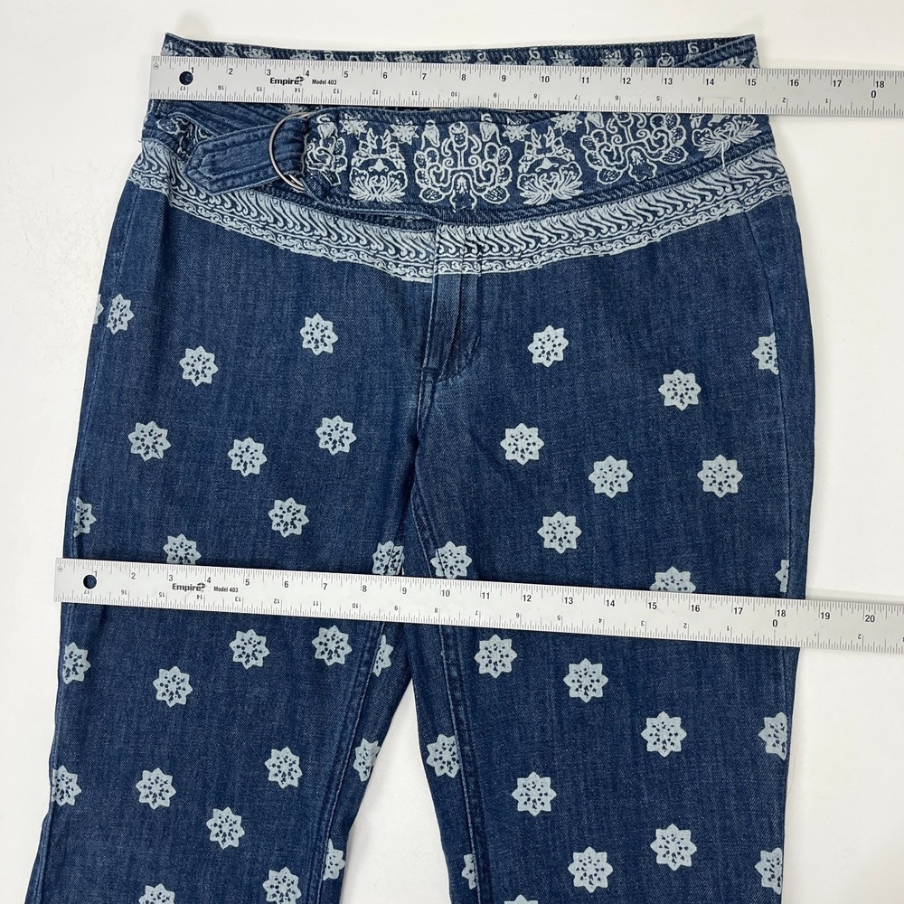 We The Free Free People Journey Flare Pants 27 Bandana Print Boho Festival - Picture 8 of 16